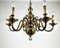 Large Vintage Chandelier in Gilt Bronze by Deknudt Belgium, 1970s 3