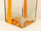 Large Orange & Clear Murano Glass Vase by Cardin for Venini, 1970s 10