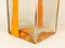 Large Orange & Clear Murano Glass Vase by Cardin for Venini, 1970s, Image 10