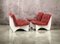 Space Age Flower Power Living Room Lounge Chairs, 1970s, Set of 4, Image 3