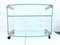 Serving Cart in Glass & Chrome by Galotti & Radice, 1970s 4