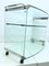 Serving Cart in Glass & Chrome by Galotti & Radice, 1970s 2