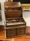 Edwardianischer Schreibkasten aus Eiche mit Einbauschrank & Schubladen 15