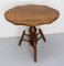 French Elm Gueridon or Side Table with Turned Feet, 1920s 3