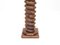 Zócalo de tornillo de columna torneada francés vintage al estilo de Charles Dudouyt, Imagen 8
