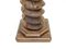 Zócalo de tornillo de columna torneada francés vintage al estilo de Charles Dudouyt, Imagen 9