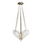 Art Deco Chandelier Hanging Lamp attributed to Jean Gauthier for J. Robert Paris, 1930s 1