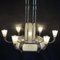 Vintage Art Deco Chandelier, 1930s, Image 8