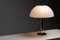 Lámpara de mesa hongo alemana con base de cromo y pantalla de acrílico de Beisl Leuchte, años 70, Imagen 15