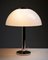 German Mushroom Table Lamp with Chrome Base & Acrylic Shade from Beisl Leuchte, 1970s 9