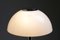 Lámpara de mesa hongo alemana con base de cromo y pantalla de acrílico de Beisl Leuchte, años 70, Imagen 5