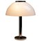 German Mushroom Table Lamp with Chrome Base & Acrylic Shade from Beisl Leuchte, 1970s, Image 1