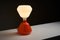 Lámpara de mesa doble de vidrio atribuida a Peter Pelzel para Vistosi, 1962, Imagen 4