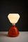 Lámpara de mesa doble de vidrio atribuida a Peter Pelzel para Vistosi, 1962, Imagen 5