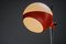 Lámpara de pie era espacial atribuida a Bag Turgi, Suiza, años 60, Imagen 6