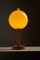 1108 Tischlampe mit Gestell aus Eschenholz mit gelber Glaskugel zugeschrieben Luxus Sweden, 1960er 5
