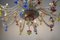 Lámpara de araña de Murano multicolor, veneciana, años 50, Imagen 11