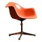 Mid-Century Orange Fibreglass Shell Chair attributed to Herman Miller for Charles Eames, 1970s 1