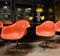 Sedia Mid-Century in fibra di vetro arancione attribuita a Herman Miller per Charles Eames, anni '70, Immagine 4