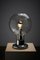 Lámpara de mesa esférica de vidrio era espacial atribuida a Cosack, años 60, Imagen 2