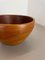 Large Vintage Shell Bowl in Teak Wood, Austria, 1970s 14