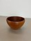 Large Vintage Shell Bowl in Teak Wood, Austria, 1970s 6