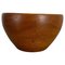 Large Vintage Shell Bowl in Teak Wood, Austria, 1970s 1