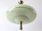 Art Deco Green Glass Ceiling Lamp, Germany, 1950s 5