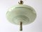 Art Deco Green Glass Ceiling Lamp, Germany, 1950s, Image 5
