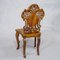 Chaise Edelweis en Noyer, Brienz, Suisse, 1900s 4