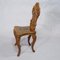 Nutwood Edelweis Marquetry Chair, Brienz, Swiss, 1900s 3