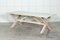 Large Mid-Century English Bleached Oak Frame Refectory Table, 1970s 3