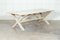 Large Mid-Century English Bleached Oak Frame Refectory Table, 1970s 8