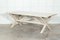 Large Mid-Century English Bleached Oak Frame Refectory Table, 1970s 12