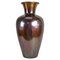 Mid-Century Kupfer Bodenvase Irisierend Glasiert von Handforged, 1970er 1