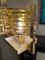 Lampadario in vetro di Murano e placcato oro attribuito a Gaetano Sciolari, Italia, anni '60, Immagine 15