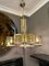 Lámpara de araña italiana de oro y cristal de Murano atribuida a Gaetano Sciolari, años 60, Imagen 18