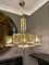 Lámpara de araña italiana de oro y cristal de Murano atribuida a Gaetano Sciolari, años 60, Imagen 16