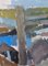 Ian Mood, paisaje urbano, pintura al óleo, años 50, enmarcado, Imagen 12