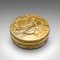 Antique English Gilt Metal Snuff Tin, 1880s, Image 1