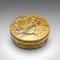 Tabacchiera antica in metallo dorato, Regno Unito, fine XIX secolo, Immagine 1