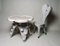Mesa de comedor y silla de comedor Alice suiza de madera tallada de Yves Boucard. Juego de 2, Imagen 1