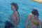 Renato Criscuolo, Bambini al Mare, óleo sobre lienzo, Imagen 5