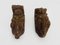 Indian Carved Wooden Wall Candleholders, 19th Century, Image 7