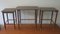 Mid-Century Nesting Tables with Brass Feet, 1950s, Set of 3, Image 10