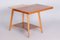 Mid-Century Beech & Oak Folding Table, Czechia, 1950s 3