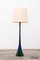 Floor Lamp in Blue Green Glass by Fulvio Bianconi for Venini, Italy, 1950s, Image 1