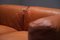 Vintage Cognac Leather Sofa by Mario Marenco for Arflex, Set of 2 6