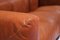 Vintage Cognac Leather Sofa by Mario Marenco for Arflex, Set of 2 12