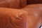 Vintage Cognac Leather Sofa by Mario Marenco for Arflex, Set of 2, Image 12